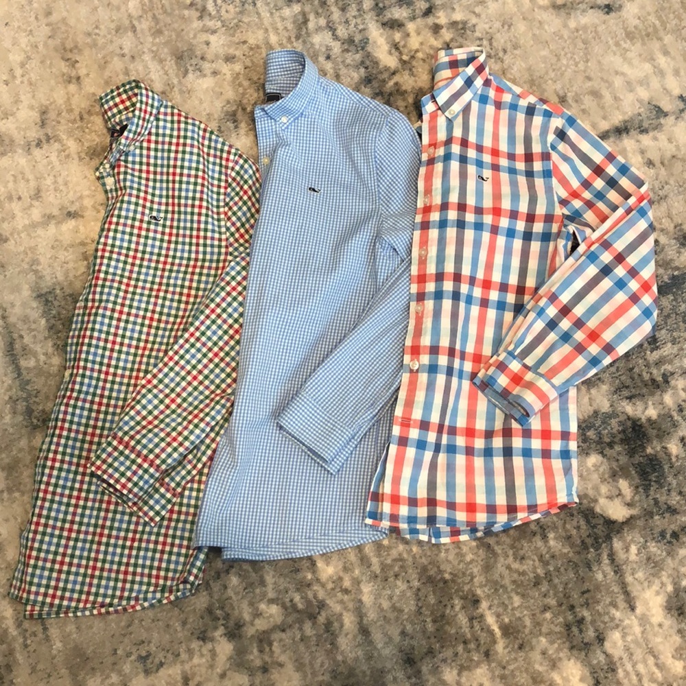 Bundle of 3 Vineyard Vines Button Down Shirts